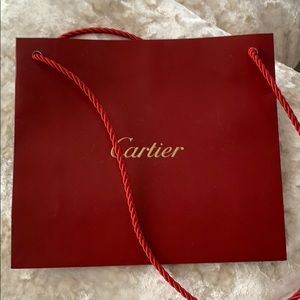 Cartier Original Red Paper Bag